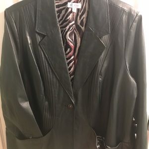 Women’s Green Leather Jacket